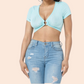 Summer Nights Crop Top (Mint)