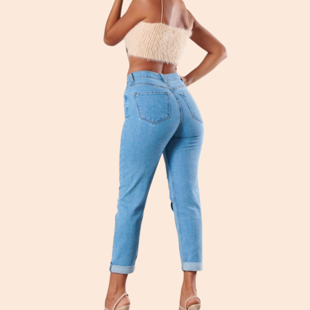 Light Stone Mom Jeans